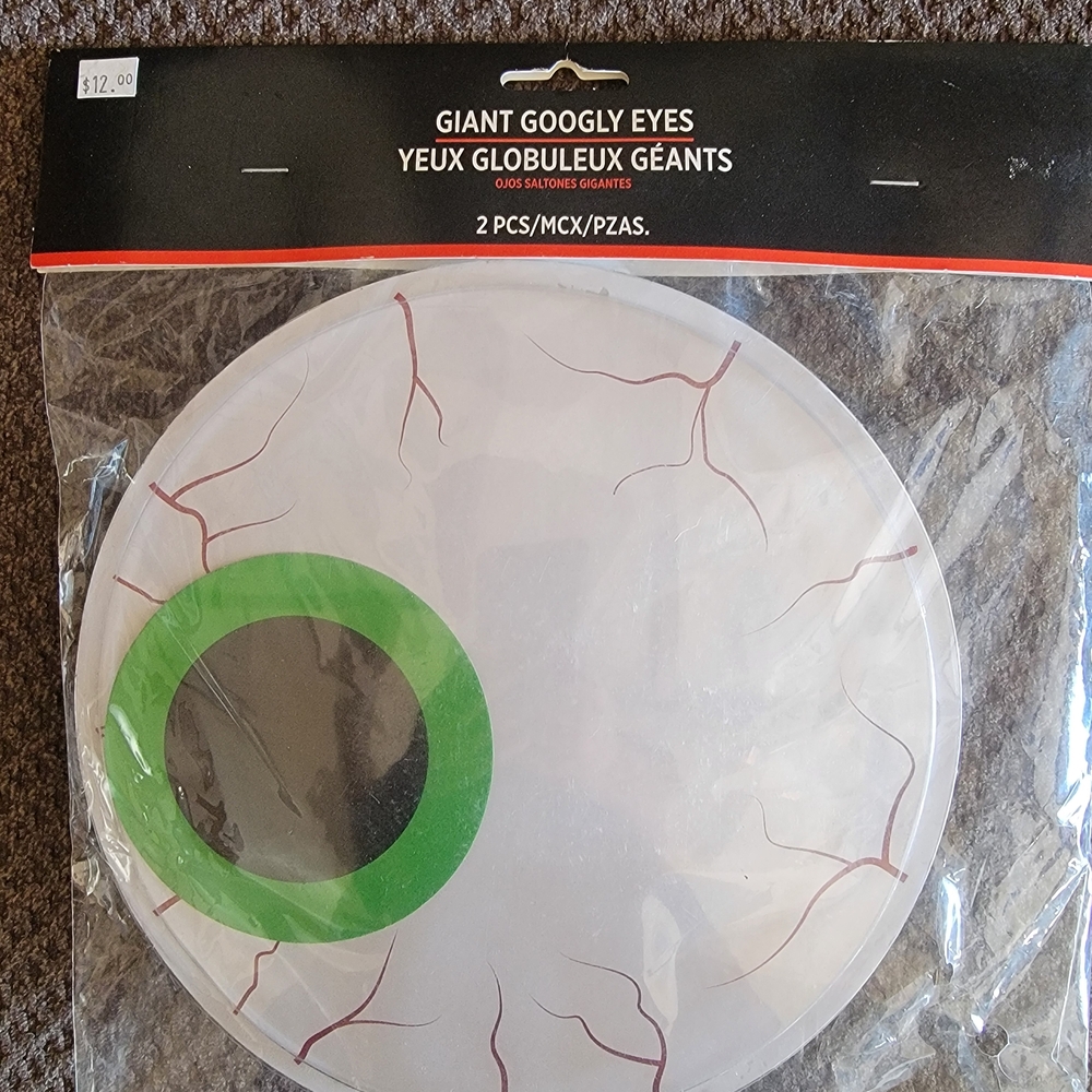 Giant Googly Eyes with Green and Black Detail